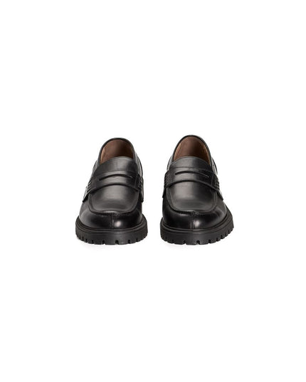 Roberto Pepe Luxury Black Calfskin Men Loafer