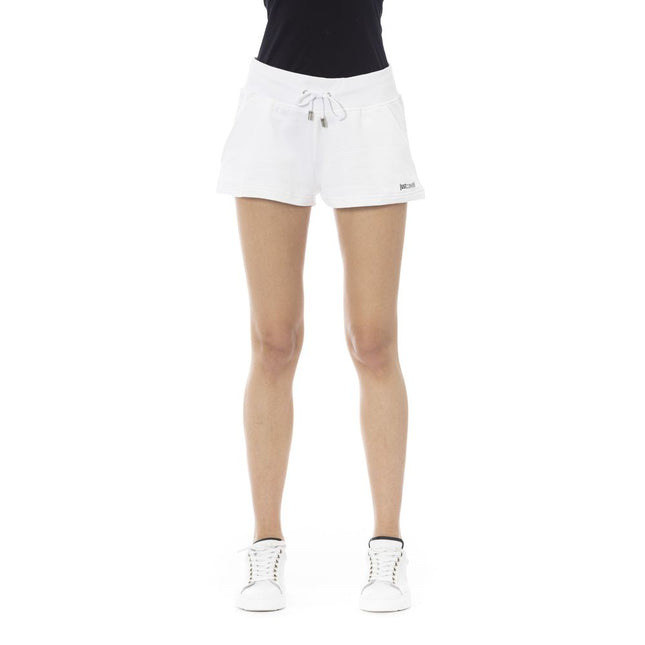 Just Cavalli White Cotton Women's Sweat Shorts