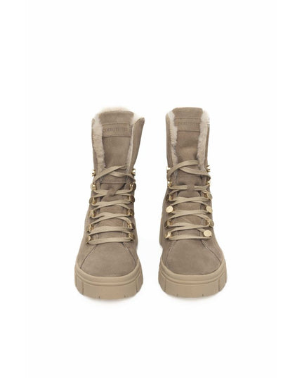 Cerruti 1881 Beige Cowhide Women Boot