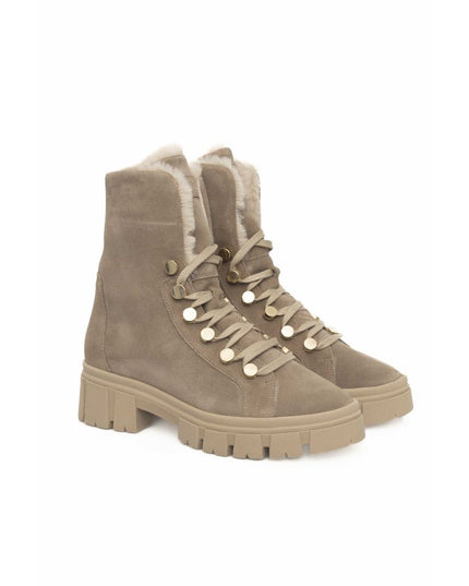 Cerruti 1881 Beige Cowhide Women Boot