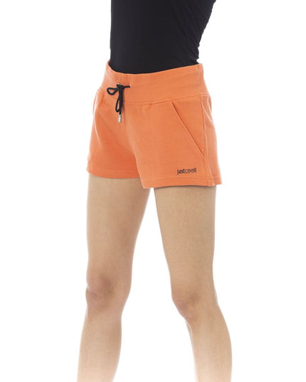 Just Cavalli Orange Cotton Women's Sweatshorts