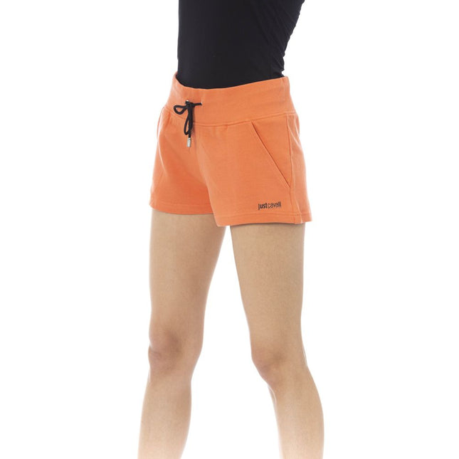 Just Cavalli Orange Cotton Women's Sweatshorts