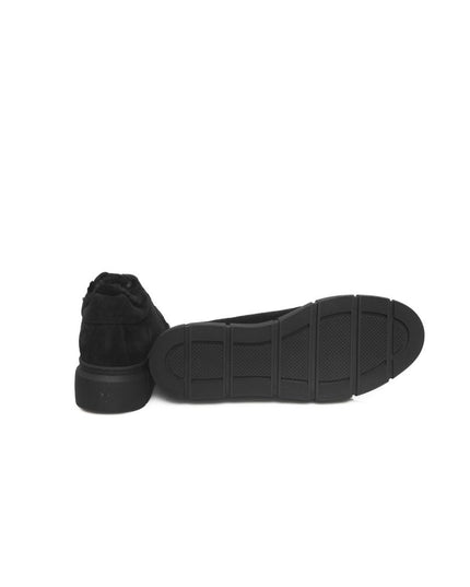 Cerruti 1881 Black Calfskin Women Platform Sneaker