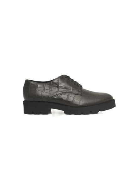 Cerruti 1881 Green Leather Women Loafer