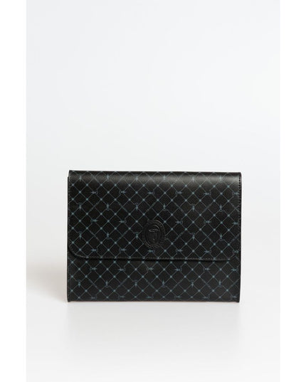 Trussardi Black Polyester Men Clutch