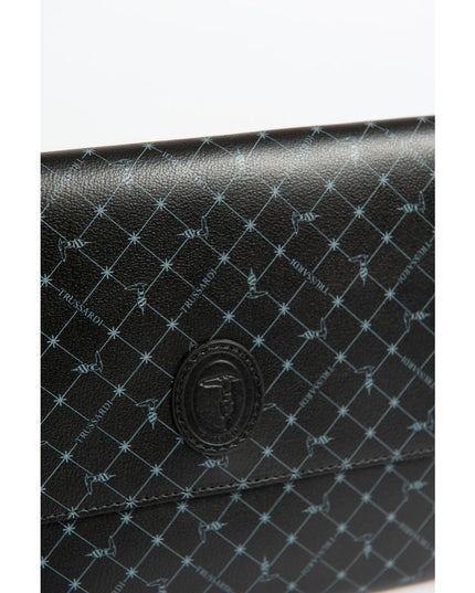Trussardi Black Polyester Men Clutch