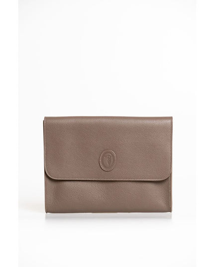 Trussardi Brown Polyester Men Clutch