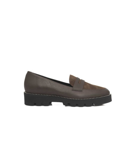 Cerruti 1881 Brown Cowhide Women Loafer