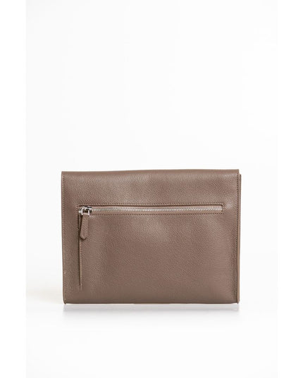 Trussardi Brown Polyester Men Clutch