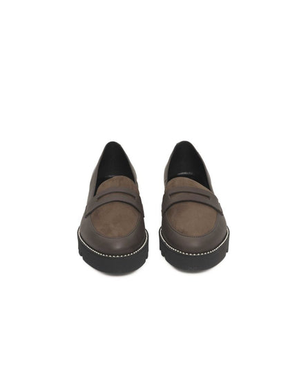 Cerruti 1881 Brown Cowhide Women Loafer