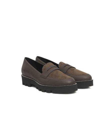 Cerruti 1881 Brown Cowhide Women Loafer