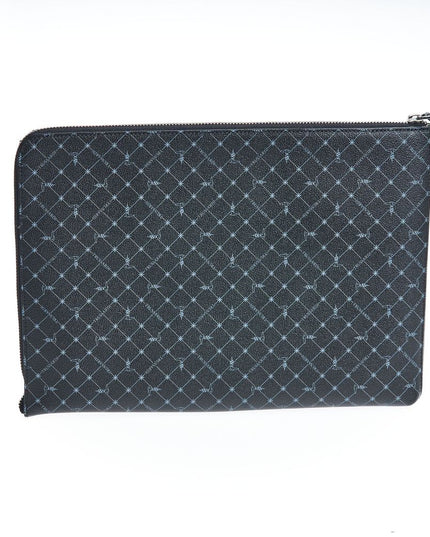 Trussardi Black Leather Men Clutch