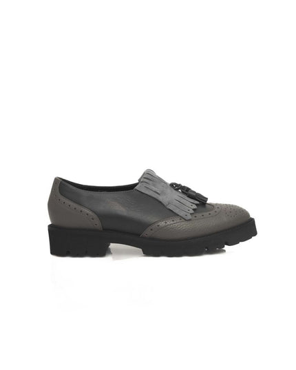 Cerruti 1881 Gray Cowhide Women Loafer