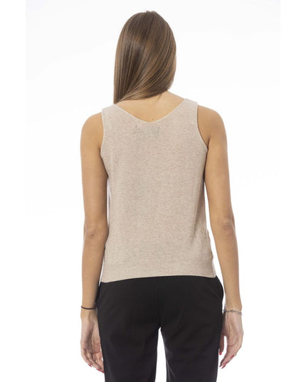 Baldinini Trend Beige Wool Women Top