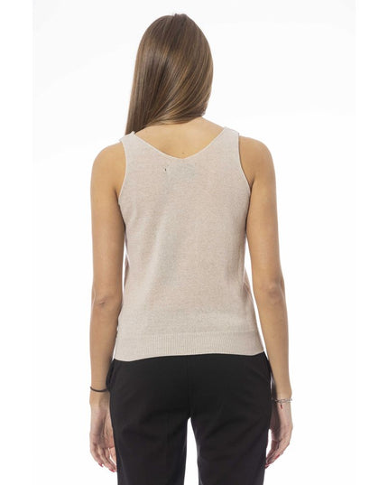 Baldinini Trend Beige Viscose Women Top