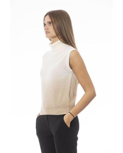 Baldinini Trend White Wool Women Sweater