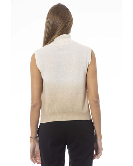 Baldinini Trend White Wool Women Sweater