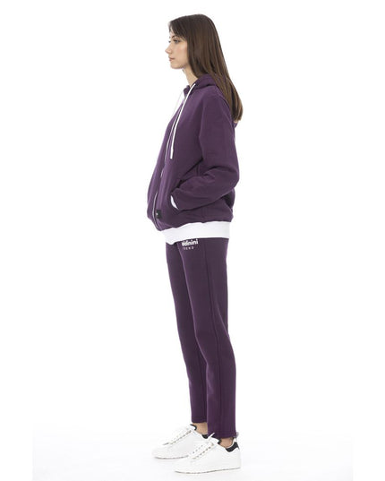 Baldinini Trend Purple Cotton Women Sweater