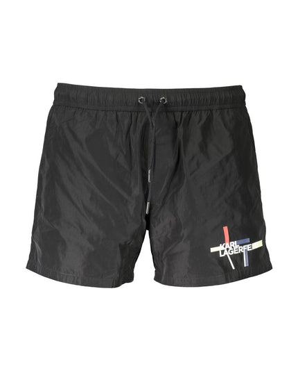 Karl Lagerfeld Black Polyester Swimwear