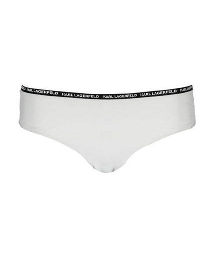 Karl Lagerfeld White Polyamide Women's Swim Brief