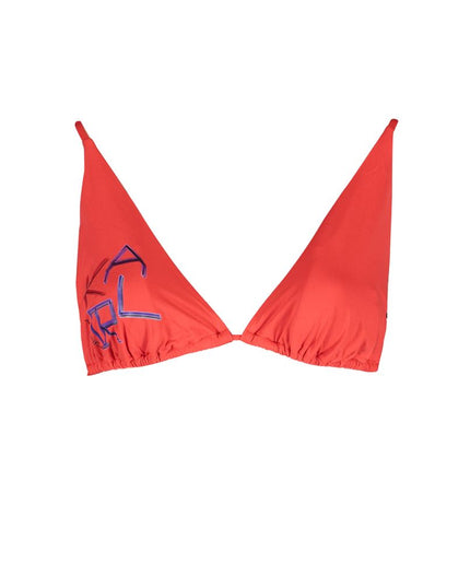 Karl Lagerfeld Red Elastane Swimwear