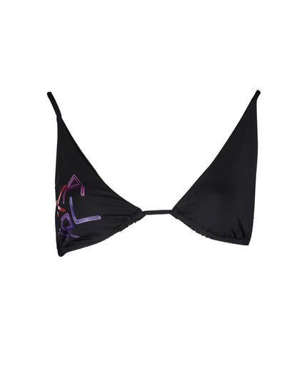Karl Lagerfeld Black Elastane Swimwear