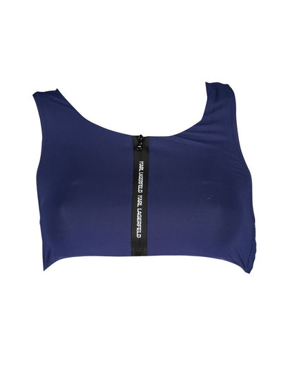Karl Lagerfeld Blue Elastane Swimwear