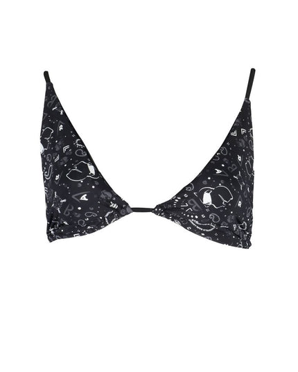 Karl Lagerfeld Black Elastane Swimwear