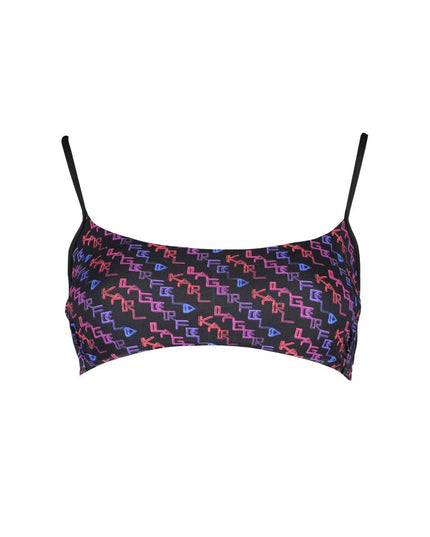 Karl Lagerfeld Black Elastane Swimwear