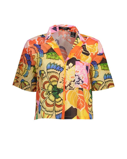 Desigual Yellow Cotton Shirt