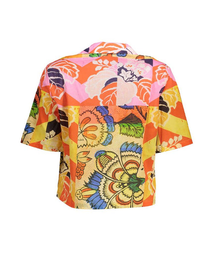 Desigual Yellow Cotton Shirt