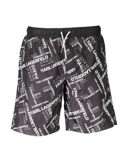 Karl Lagerfeld Black Polyester Swimwear