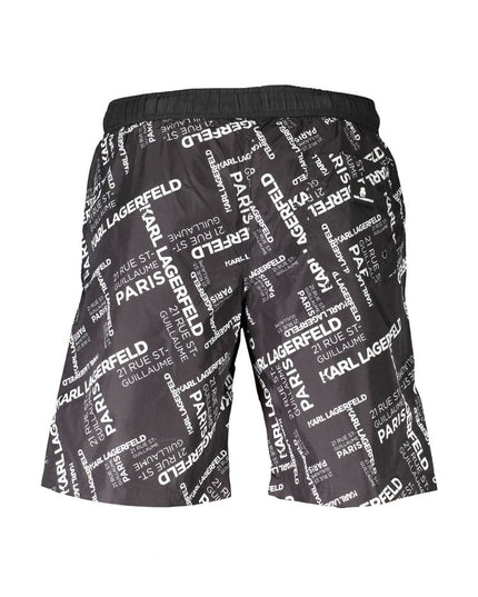 Karl Lagerfeld Black Polyester Swimwear