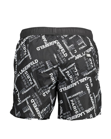 Karl Lagerfeld Black Polyester Swimwear