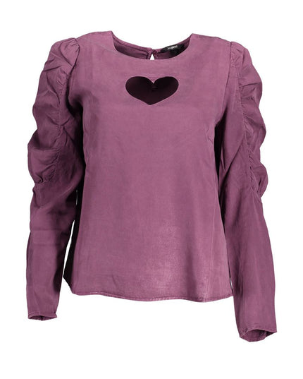 Desigual Purple Lyocell Shirt