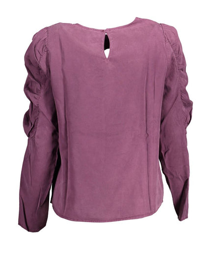 Desigual Purple Lyocell Shirt