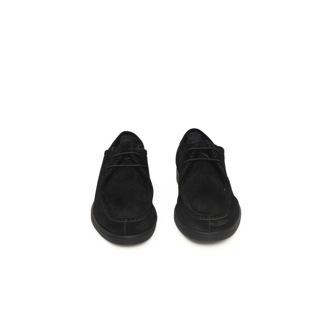 Cerruti 1881 Black Cowhide Men Derby Shoe