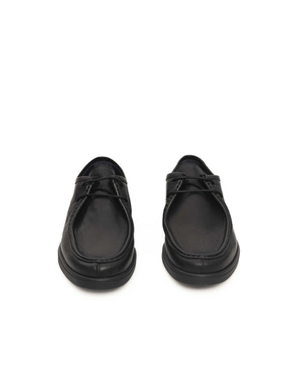Cerruti 1881 Black Cowhide Men Derby Shoe