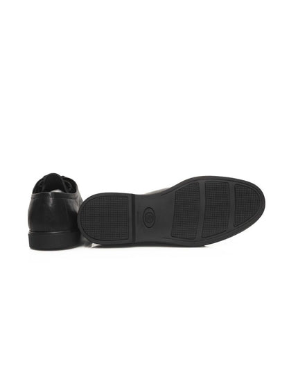 Cerruti 1881 Black Cowhide Men Derby Shoe