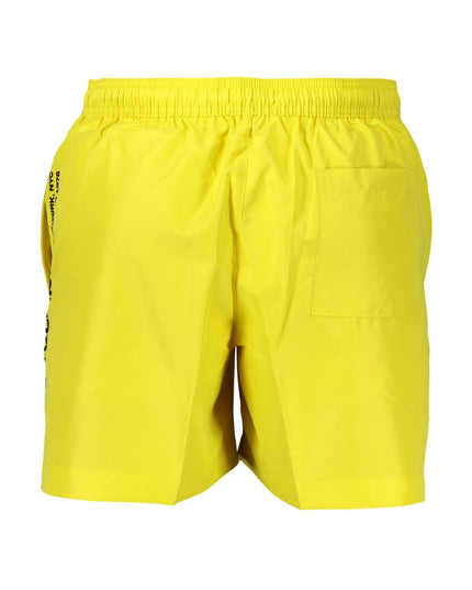 Calvin Klein Giallo Recycled Polyester Men's Swim Boxer