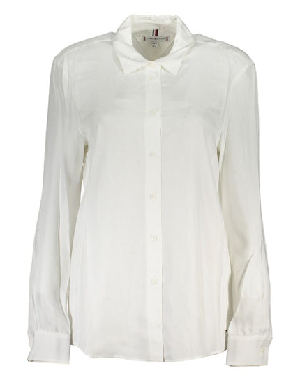 Tommy Hilfiger Bianco Viscose Women Shirt