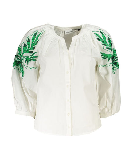 Desigual Bianco Polyester Women Shirt