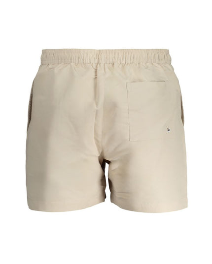 Calvin Klein Beige Polyester Men's Boxer Swimwear