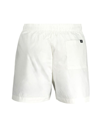 Calvin Klein White Polyester Men's Swim Boxer