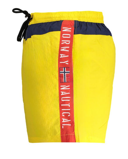 Norway 1963 Giallo Polyester Men Swim Boxer