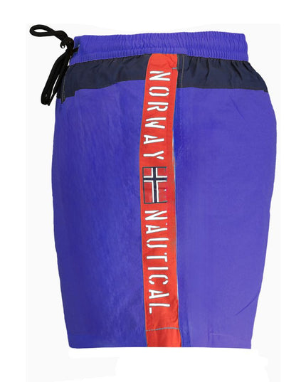 Norway 1963 Blue Polyester Men's Swim Trunk