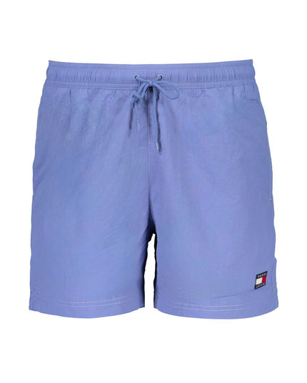 Tommy Hilfiger Blue Nylon Men's Swim Boxer