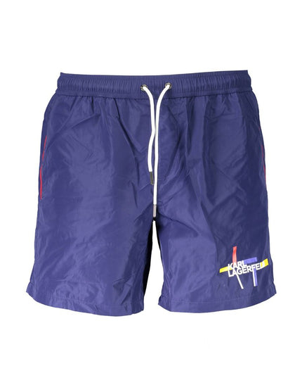 Karl Lagerfeld Blue Polyester Swimwear