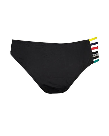 Karl Lagerfeld Black Elastane Swimwear