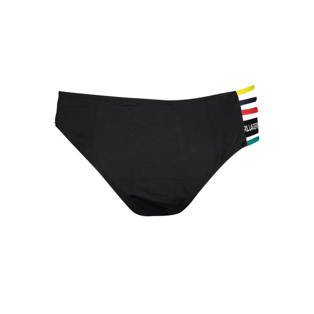 Karl Lagerfeld Black Elastane Swimwear
